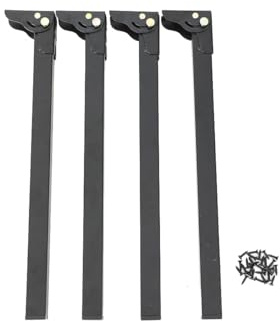 YILIKISS 4 Stück Möbelfüße Klappbar,40cm Möbelbeine Metall Sofafüße Möbelstützbeine Klappbare Tischbeine Schrankfüße Ersatz Stützfüße für Möbel Sofa Bett Nachttische