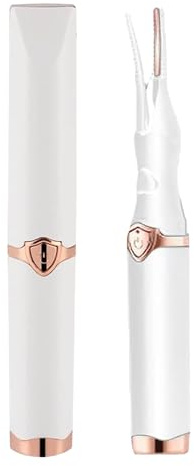 Benaewa Heated Lash Curler, USB Rechargeable Electric Eyelash Curler with Brush, 6x1inch Portable Makeup Lash Curlers for Women