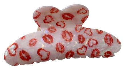 Haarspange mit einzigartigem Lippen-Design, für Damen und Mädchen, Acryl, einzigartiges Haarzubehör, geeignet für verschiedene Frisuren