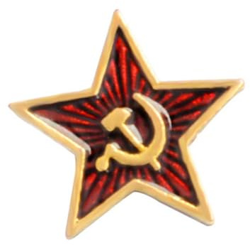 Didiseaon Broche de Aleación Marxista Comunista 4 Piezas, Alfiler de Pecho Estrella de Cinco Puntas para Mujer, Accesorio de Ropa y Bufanda, Diseño Creativo y Práctico, Tamaño Estándar