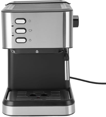 Aramox Macchina da caffè Semiautomatica Ad Alta Pressione 20 con Grande Serbatoio Dell'acqua da 1,5 Litri Preriscaldamento Rapido per Impiegati Macchina da caffè ABS/SUS