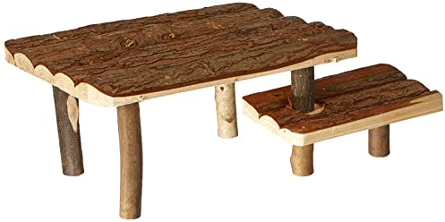 Trixie 62262 Natural Living Shelter with Stairs 37 x 17 x 28 cm, brown