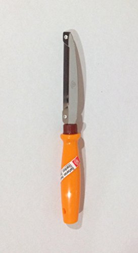 KOM KOM Orange Mango Peeler - Stainless Steel Blade & Handle - Modern Design - Manual Operation