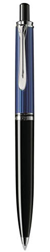 Pelikan Kugelschreiber Souverän 405, Schwarz-Blau, hochwertiger Druckkugelschreiber im Geschenk-Etui, 932723