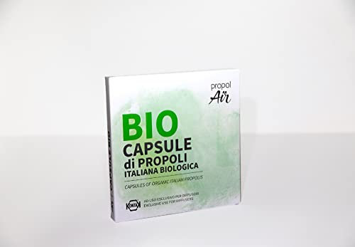 Organic Propolis Capsules for PropolAir Propolis Diffusers/Vaporisers with or Without Ioniser or Fan. Reduces Harmful Airborne Microbes by Up to 71%