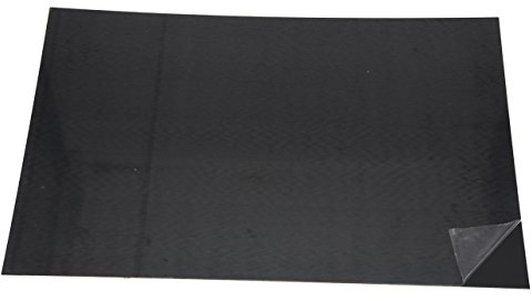 Dopro Uncut 11x17 DIY Blank Guitar Bass Pickguard Material Sheet Scratch Plate Material Sheet 29x43cm Matte Black 1 Ply (Cut Your Own Pickguard)