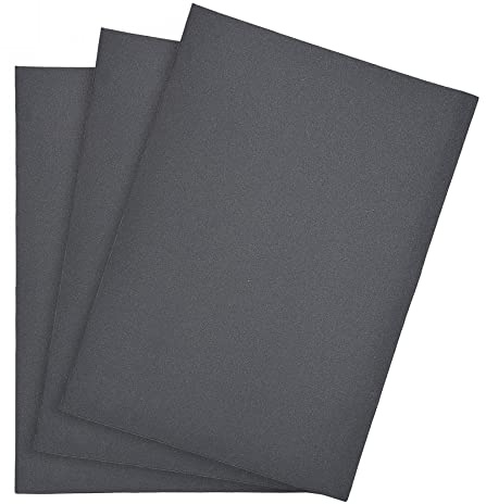 sourcing map 400 Grits Sanding Sheets 9-inch x 11-inch Wet Dry Silicon Carbide Sandpaper for Wood Furniture Metal Polishing 3pcs