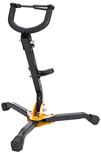 Nancunhuo Faltbarer Saxophonständer aus Metall, verstellbar, Alto Tenor, Saxophon Saxophon Stativfuß