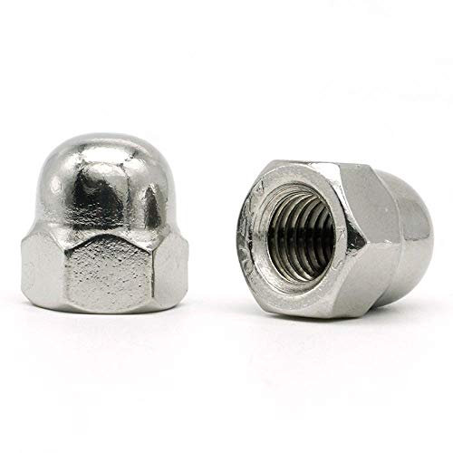 Edelstahl-Überwurfmutter, Überwurfmutter mit rundem Kopf und Überwurfmutter-M14 (2 Tabletten) 316 Material