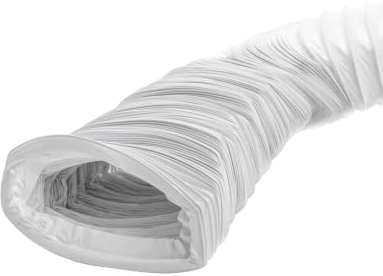 220x55mm Conducto de Aire Flexible para Campana Extractora, Aire Acondicionado, Extractor, Secadora - Manguera de Escape de 6m - Conductos de Ventilación - PVC