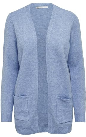 Only Onllesly L/S Open Cardigan Knt Noos, Maglione cardigan Donna, Allure W. Melange, XS