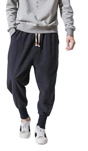Seidarise Men's Joggers Sweatpants Harem Jogger Pant Long Sports Pants Navy