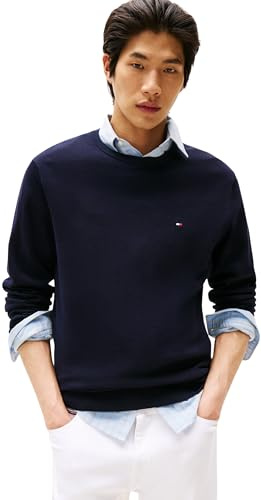 Tommy Hilfiger Men’s Essential Cotton Crew Neck Jumper