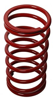 JUST FUN Muelle metálico para balancín (360 x 160 x 14 mm), color rojo