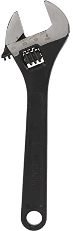 Hapivida Verstellbarer Einmaulschlüssel, 45 Stahl Größerer Gerändelter Rollgabelschlüssel Rohrzange Maulschlüssel für Fahrrad, Motorrad, Auto, Muttern und Schrauben(8inch)