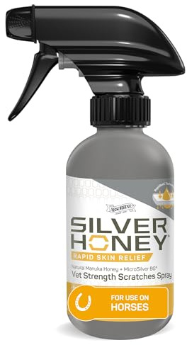 Silver Honey Rapid Relief 6oz Spray for Horses Only, Use for Equine Scratches/Pastern Dermatitis/Mud Fever/Dew Poisoning/Cracked Heels