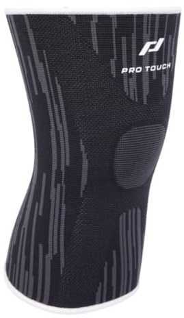 Pro Touch Unisex Knee Support I Knie-Bandage, Black/White, M