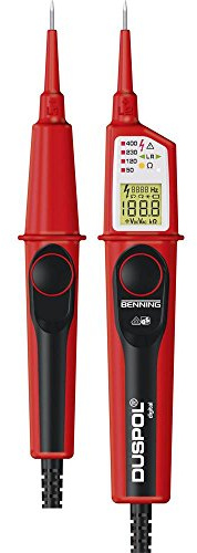 Benning DUSPOL digital Zweipoliger Spannungsprüfer kalibriert (ISO) CAT III 1000 V, CAT IV 600 V LCD, Vibration, Akusti