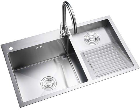 Lavandino per Lavanderia Lavandino per Lavanderia in Acciaio Inossidabile, Lavandino per Lavanderia con Asse e Rubinetto, Lavandino per Pulizia Lavanderia Garage Negozio Seminterrato