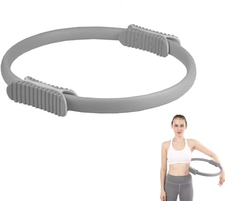 MAGIC SELECT Aro de Pilates para Entrenamiento - Anillo de Yoga con Doble Asa – Círculo Pilates Fitness de Resistencia y Flexibilidad - Aro mágico para piernas y Brazos.