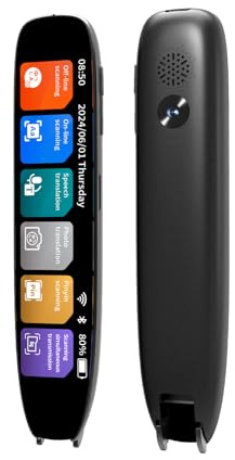 Language Translator Pen, 142 Languages Supported Translation Pen, OCR Pen Scanner, Text to Speech Reading Pen for Dyslexia, Text Extract Reader Pen, Portable Traductor Pen for Study, Travel, Business