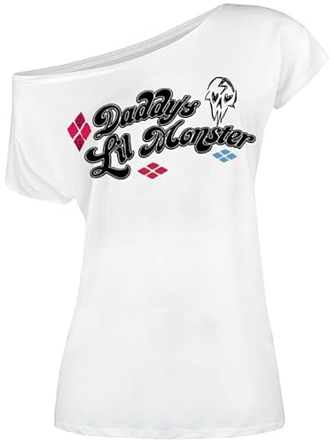Suicide Squad Harley Quinn - Daddy's Lil Monster Frauen T-Shirt weiß