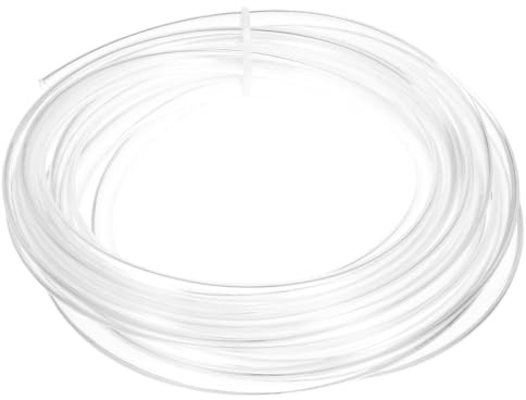 PATIKIL Tuyau Pneumatique 1/2 OD 16.4ft, 12mm OD 8mm ID PU Tube Pour Air Compresseur Raccord Ou Transfert De Fluide, Transparent