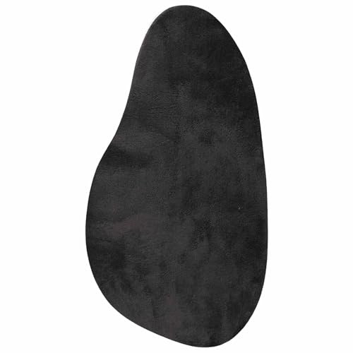 vidaXL Teppich HUARTE Schwarz 100 x 200 cm Polyester | Weist einfach Flecken ab, Hält die Farbe frisch über die Zeit, Hat coole dekorative Intarsien für mehr Style