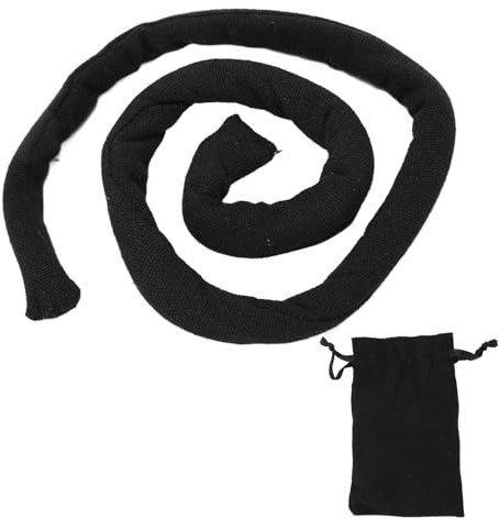 Spiralhårband för Tjockt Hår - 10 Pack Böjbara Dreadlock Hästsvanshållare, Coily Lockigt Hårband för Kvinnor och Män, Ingen Veck Inget Slip Svarta Hårband