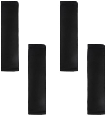 Lot de 4 Protege Ceinture Voiture, 23 cm Protection Ceinture de Sécurité, Confort Ceinture de Sécurité Voiture en Polyester, Rembourrage Respirant, Protege Ceinture pour Voiture, Poignées de Bagages