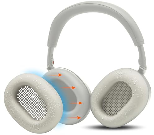 WC SweatZ XM6 - Coprisudore in silicone brevettati per Sony WH-1000XM6 | Da Wicked Cushions | Non per WC PadZ XM6 XL. Resistente al sudore e facilmente lavabile | Platinum Silver