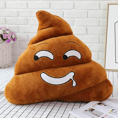 Twinice 25 cm Poop Cuscino in Peluche, Poop Emoticon, Carino Cacca Giocattolo Bambola, Creativo Feci Emoticon Giocattolo, Cuscino Decorativo Divertente, Regali per Bambini Amici