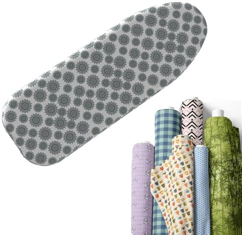 OPOLDBDMAC Copriasse da Stiro 120x40cm, Copertura ASSE da Stiro in Cotone, Copri ASSE da Stiro Resistente al Calore, Ricambio Copri con 2 Strati Imbottitura(Color7,120x40cm/48x15in)