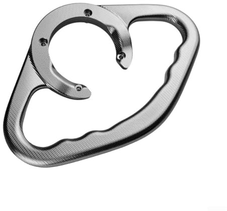 Mango de seguridad para pasajeros para motocicletas Honda, tanque de combustible CNC, aleación de aluminio, barra de agarre para tanque de gas con diseño resistente a la presión (plateado)