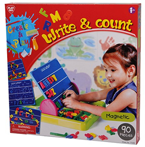 Playgo 7330 - Magnet Tischtafel mit Buchstaben, 90-teilig