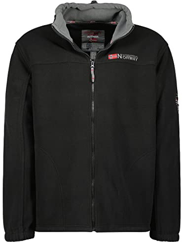 Geographical Norway G-Tamazonie Varm fleecejacka för män, svart, L