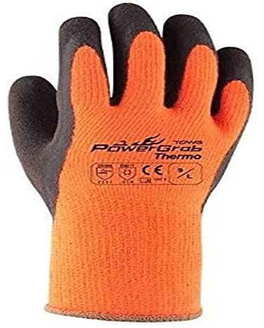 Towa Corporation Towa PowerGrab - Guanti termici, 9/L, Arancione, 1