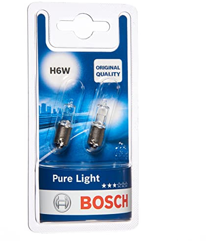 Bosch H6W Pure Light Fahrzeuglampen - 12 V 6 W BAX9s - 2 Stücke