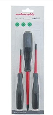 Intercable Kit de vis de câble Futur II 1 PZ0 x 60, tournevis cruciforme PZ1 x 75, 1 tournevis cruciforme fin PZ2 x 100, 1399004