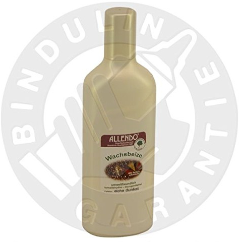 Wachsbeize Holzton inkl.1 Pinsel zum Auftragen (1000 ml nussbaum-dunkel)