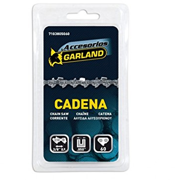 Garland 7103805060 - Cadena 3/8’’ b.p.-0.050’’ - 60 Eslabones para Motosierras