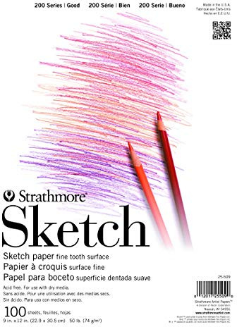 Strathmore (25-509 STR-025-509 Skizzenblock, 100 Blatt, 22,9 x 30,5 cm, 22,9 x 30,5 cm