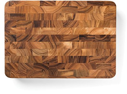 Ironwood Gourmet 28199 Union Acacia Wood End Grain Cutting Board, Brown | Large 14 x 20 x 3 Chopping Block | Knife Friendly End Grain | Thick Cutting Board | Meat Carving Board | Meal Prep