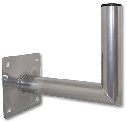 Wandhalter 30 cm aus Stahl mit ALU- VERZINKTER Oberfläche - TÜV geprüft 30 x 25