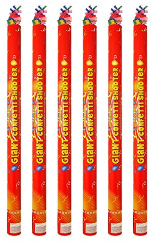 80cm Giant Confetti Shooter Party Wedding Poppers Compressed Air Cannon x6