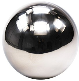 Goldbach in Edelstahl Kugel Beleuchtung, Silber 20 cm Silber