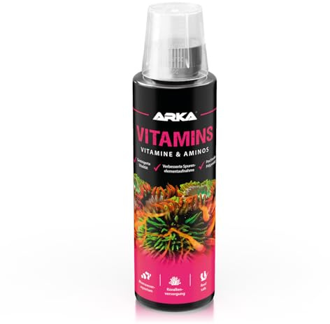 Multivitamine Meerwasseraquarium 236 ml - Vitamins Vitamine & Aminosäuren | Vitamine, Aminosäuren, für Fische & Korallen, fördert Vitalität, Wohlbefinden, Farben, Polypenbild, Salzwasser, Meerwasser