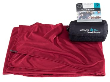 Cocoon Coolmax Reisedecke, kompakte Überwurfdecke für Camping und Wandern, passt in Rucksack, lässt Sich am Gepäck befestigen, schnell trocknend (Regular 178,8 x 139,7 cm)
