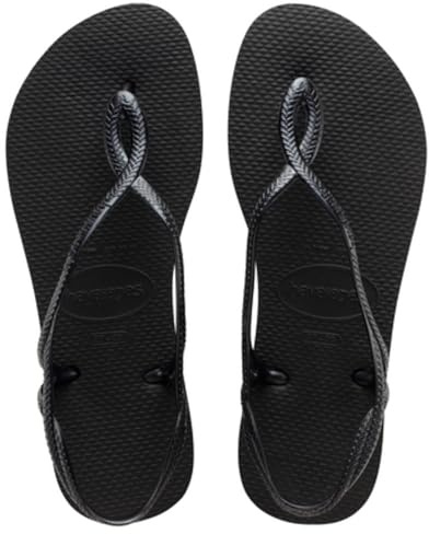 Havaianas - Luna, Sandalias Cómodas, Estilosas y Funcionales, Ajuste Seguro en Tobillo, Tiras Trenzadas y Suela Antideslizante, Mujer