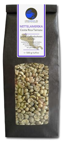 Café vert - Café vert des Highlands Costa Rica Tarrazu (grains de café vert 500g) - Certifié GMP
